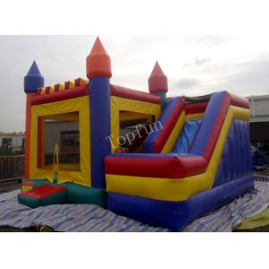 Quality Funny Inflatable Jumping Castle , Custom Commercial Playground Slides for sale