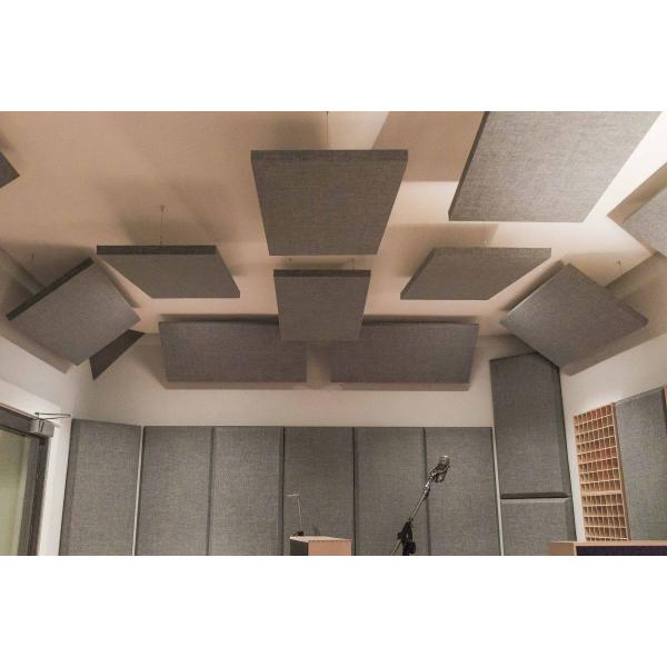 Rectangle Baffle Sound Absorbing Fabric Wrapped Acoustic Panel for Studio Ceiling