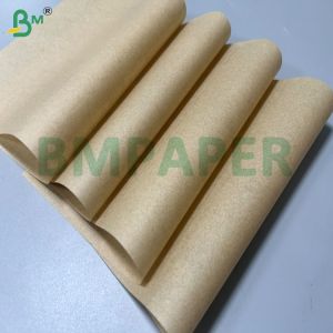 30gsm 35gsm Brown Grease Resistant Sandwich Paper For Food Wrapping 18x18"