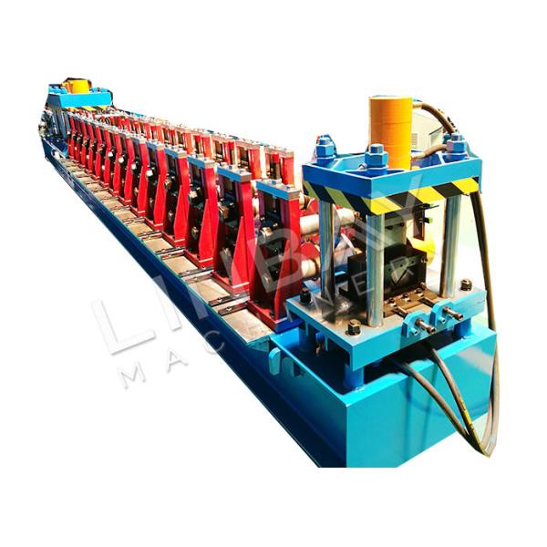 1.8mm Pallet Rack Roll Forming Machine Supermarket Shelving Steel Slotted Angle