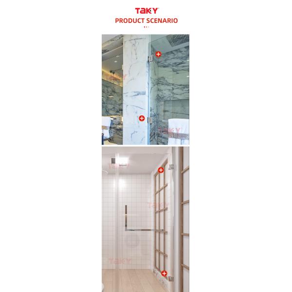 Modern Design Style Glass Door Pivot Hinge 90 Degree Opening with Chuangyiyuan Metal