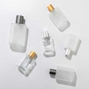 10ml 50ml 60ml 100ml Luxury Transparent and Frosted Perfume Glass Bottle with