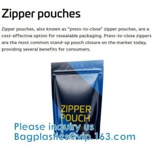 Stand Up Pouch With Resealable Zip lockk And Clear Window, Multi-purpose, small