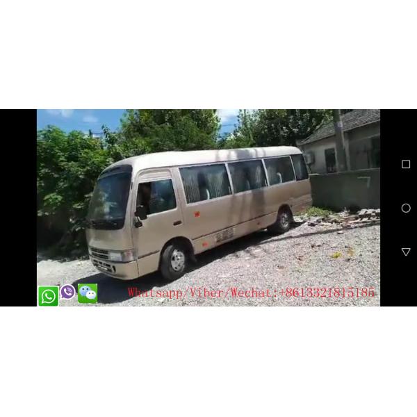 Manual LHD Drive Position Used Toyota Golden Coaster Bus Cozy Seat 1HZ Engine 23