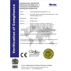 Lab Electrolyte Flow Peristaltic Pump