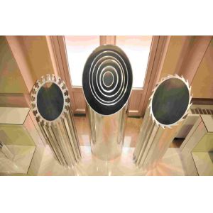 6061 T5 Circular Shape aluminum extruded profiles / LED Aluminum Heatsink