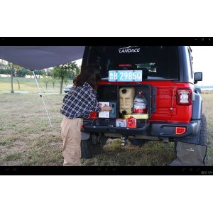 Rear Mount Outdoor Waterproof Sheet Metal Stainless Steel Aluminum Toolbox for