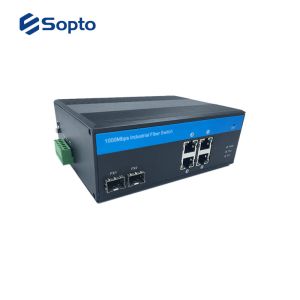 Industrial Media Converter With 1 UTP Port And 1 Fiber Port