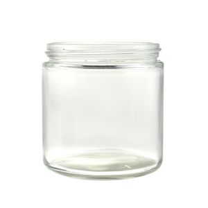 Clear Mini Cookie Glass Canister Jar With Black Airtight Lids