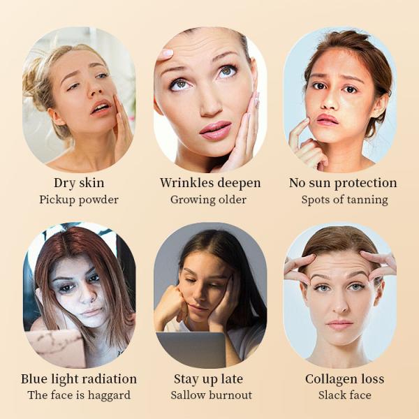 Retinol Face Skin Care Serum Organic Natural Anti Wrinkle Dark Spot Remover Brighten And Whitening Facial Serum