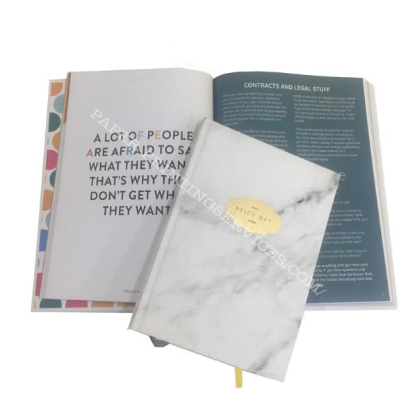 Matte Finishing Custom Planner Printing Services Gift Box Packaging Gold Wire O Bound Hard Cover