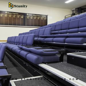 Aerial Work Platform Retractable Grandstand Indoor Bleacher