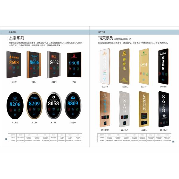 Buy Five Star Hotel Door Number Electronic Door Plate at wholesale prices
