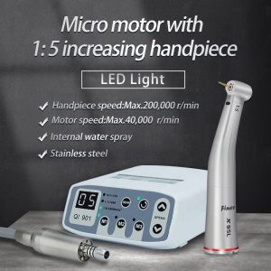 Brushless Micromotor With 1:5 Dental Handpiece Unit Electric For Clinical