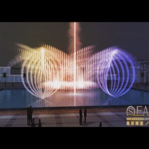 Round swing spray gushing shape water music fountain design