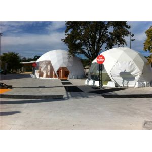 Quality Wooden Flooring Durable Half Sphere Geodesic Tent Dome Water Resistant Canopy for sale