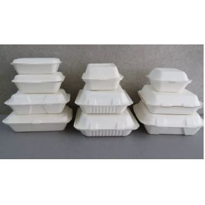 Eco-friendly Custom 3 Compartment Bagasse Disposable Bento Lunch Box