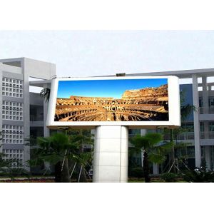 DIP P10 Outdoor Advertising LED Display 10000 Dot / M2 Density 10-100m View