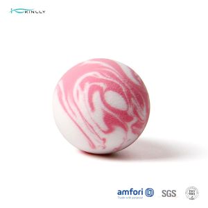 Girls Pink White Poly Bag Drop Makeup Puff Sponge