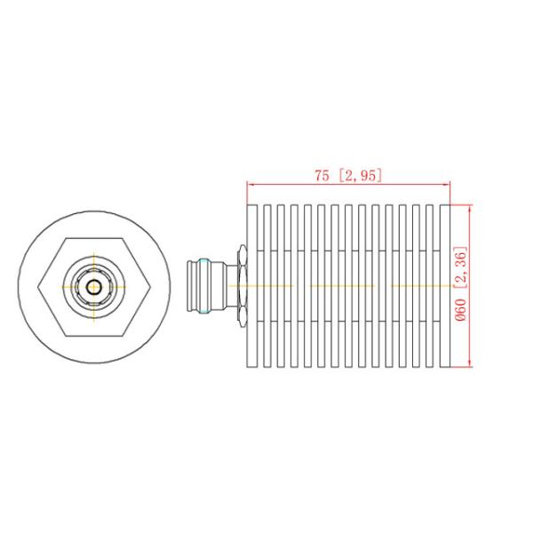 DC-6GHz 50W Dummy Load / Termination Load 4.3-10 Female