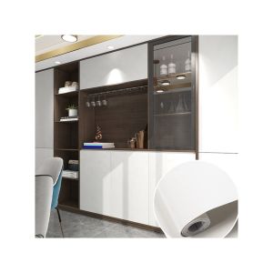 Self Adhesive Renovation Kitchen Cabinet Waterproof Wood Grain Wallpaper Wall