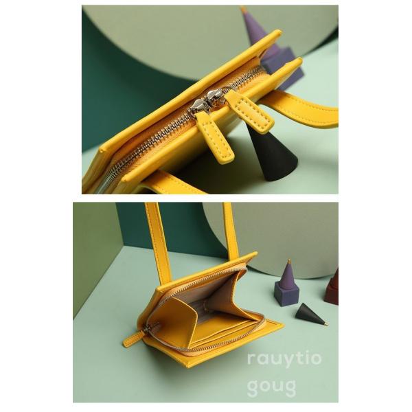 Yellow 17*5*14cm Genuine Leather Shoulder Bags With Lock