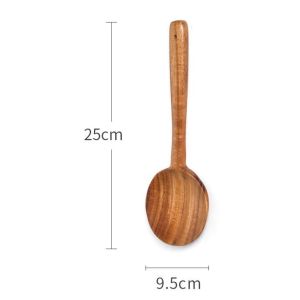 7pcs Acacia Teak Wood Cooking Utensils Wooden Spoon And Fork Set