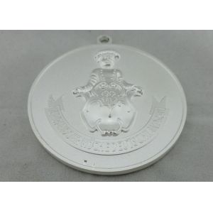 China Olympiade Sliver Plating Die Cast Medals By Zinc Alloy Without Enamel on sale