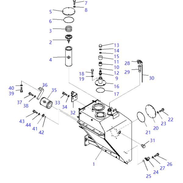 20Y-60-21510 07063-51210 Hydraulic Filter KOMATSU Excavator Spare Parts For PC200-6