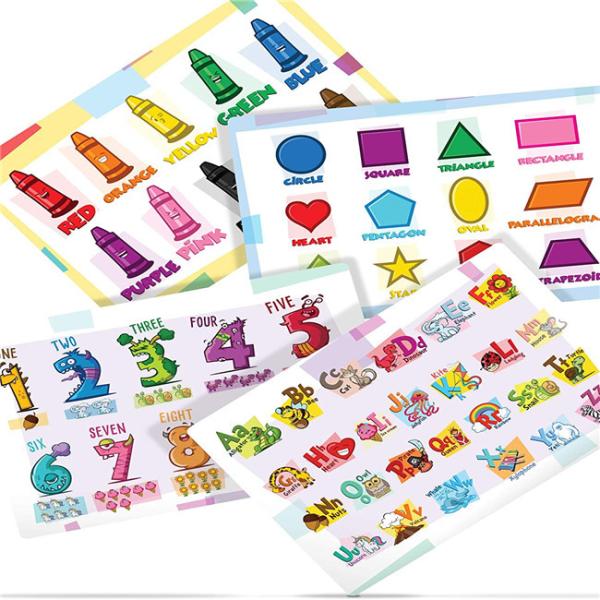 Buy LDPE 2mils Disposable Baby Placemats Educational For Kids at wholesale prices
