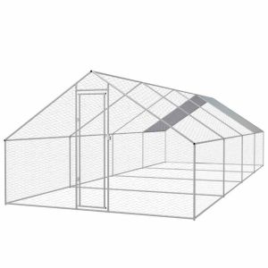 Metal Frame 62.7kgs 8x3x2m Chicken Run Kennel