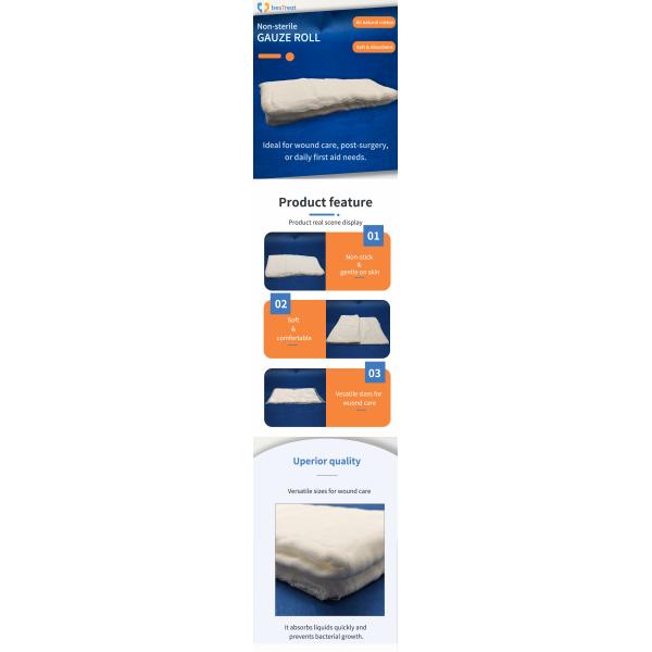 Factory Price Medical Gauze Compress EO Disposable Surgical Supplies High Quality Medical Materials