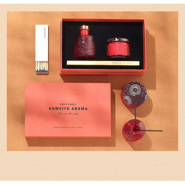 Home Decoration Luxury Reed Diffuser Aroma Scented Candles Gift Set
