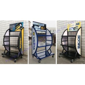 Car Storage Shelf Electric Bike Metal Battery Display Rack