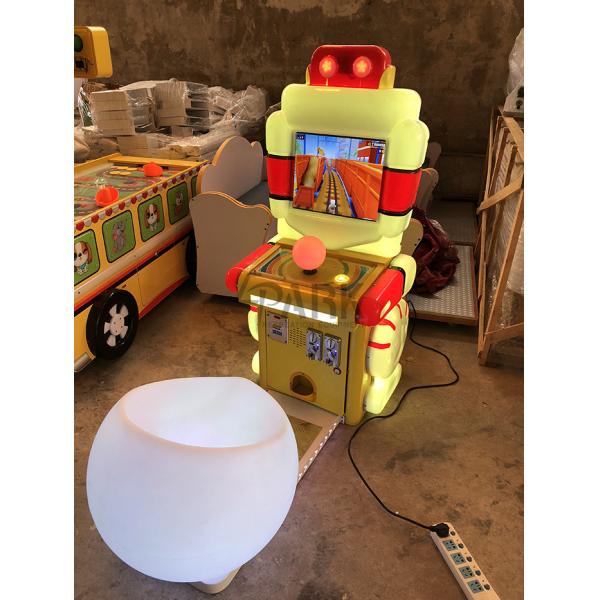 60W Kids Coin Operated Game Machine with Music / Small Arcade Car Racing Games