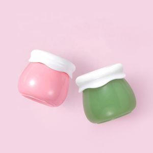 Acrylic Plastic Frosting Plastic Cosmetic Jars with White Lid for Cream Lip