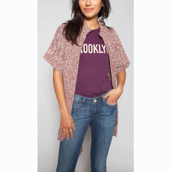 Buy 100 % Cotton Marl Wrap Knit Cardigan Sweater Soft For Female Autumn Wear at wholesale prices