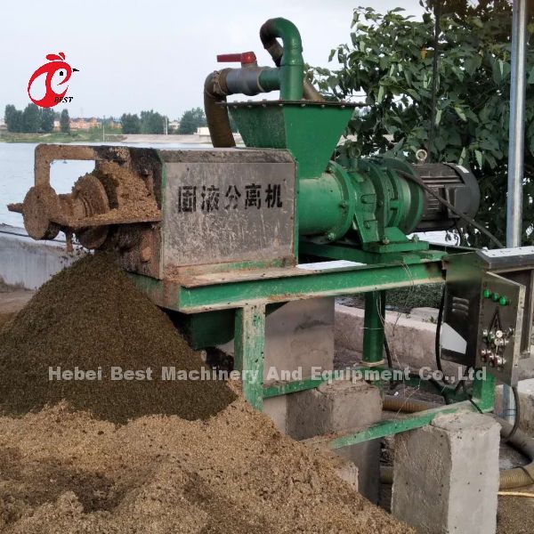 Recycled Poultry Farm Manure Dryer Machine Animal Fecal Solid Liquid Separator Rose