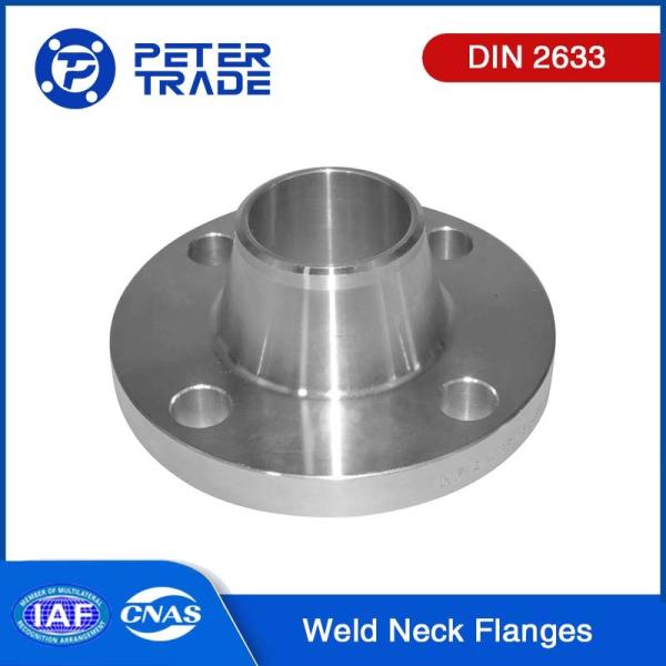 Buy DIN 2633 A105 Carbon Steel/A182 SS304 SS316 Stainless Steel Weld Neck Flange DN10-DN2000 PN 16 For Oil And Gas Pipelines at wholesale prices