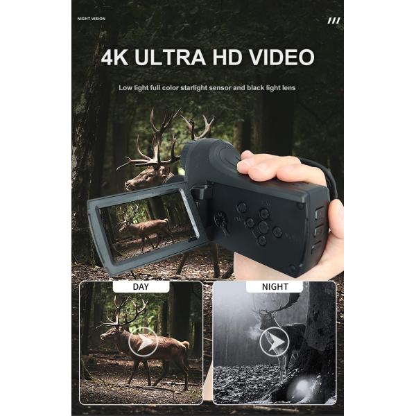 8x Zoom 4K HD Hand Held Night Vision 600 Meters Long Range Hunting Digital Infrared