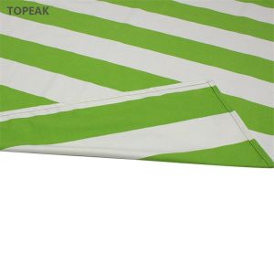 Lime Green Striped Beach Microfiber Suede Towel Sand Free 1800mm