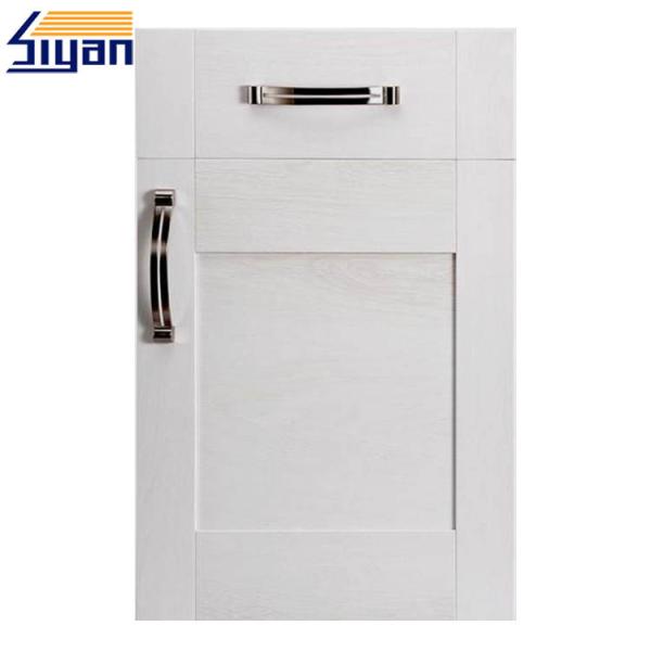 Buy White Replacement Kitchen Cupboard Doors And Drawer Fronts Vinyl Wrapped at wholesale prices