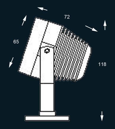 12V Outdoor LED Garden Light Aluminum 9W IP67 Waterproof RGB Garden Spot Lights