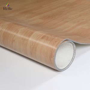 Library Supermarket Heterogeneous Flooring Black Vinyl Roll Flooring CE / SGS /
