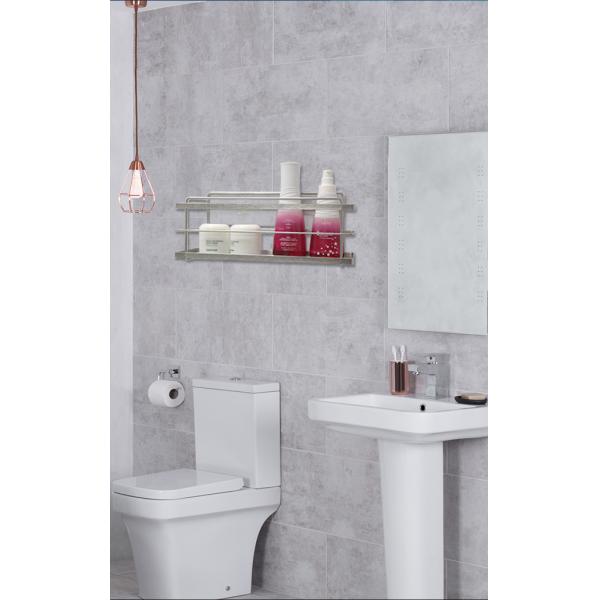 10kg Loading Bathroom Shower Caddies SS201 Wall Bath Accessories Chrome Holder