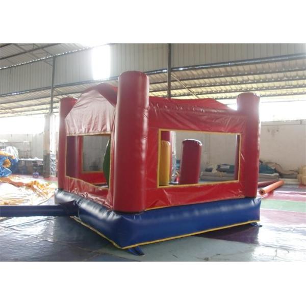 ODM Red Outdoor Games Inflatable Blow Up House Bouncer With Raincover