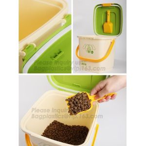 China Supplier Pets Accessories Dog Treat Jars Food Storage Container With