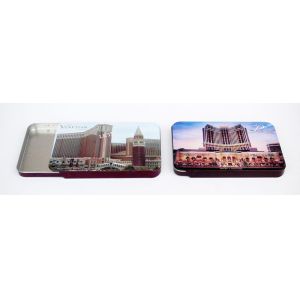 Unprinted Silver Rectangular Small Tin Containers / Boxes With Sliding Lid