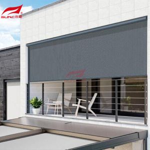 Customizable Fabric Zip Track Blinds With Aluminium Side Tracks