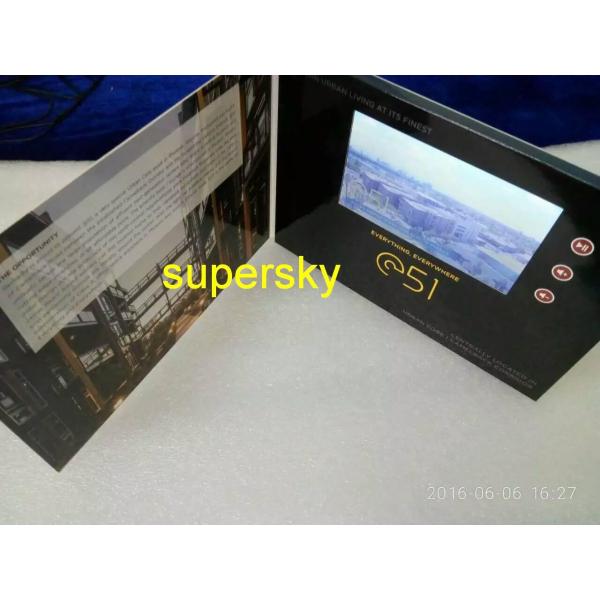 Buy Personalized Invitation Lcd Video Greeting Card Elegant Printed , Button Control at wholesale prices